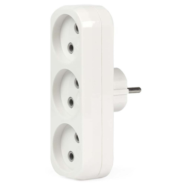 Разветвитель 3 гнезда без заземления Smartbuy от магазина ЛесКонПром.ру