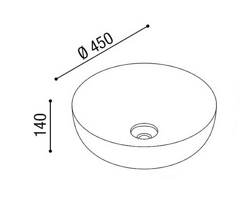 Раковина-чаша AeT Elite Round 45 L615T0R0V0140 Голубая матовая от магазина ЛесКонПром.ру