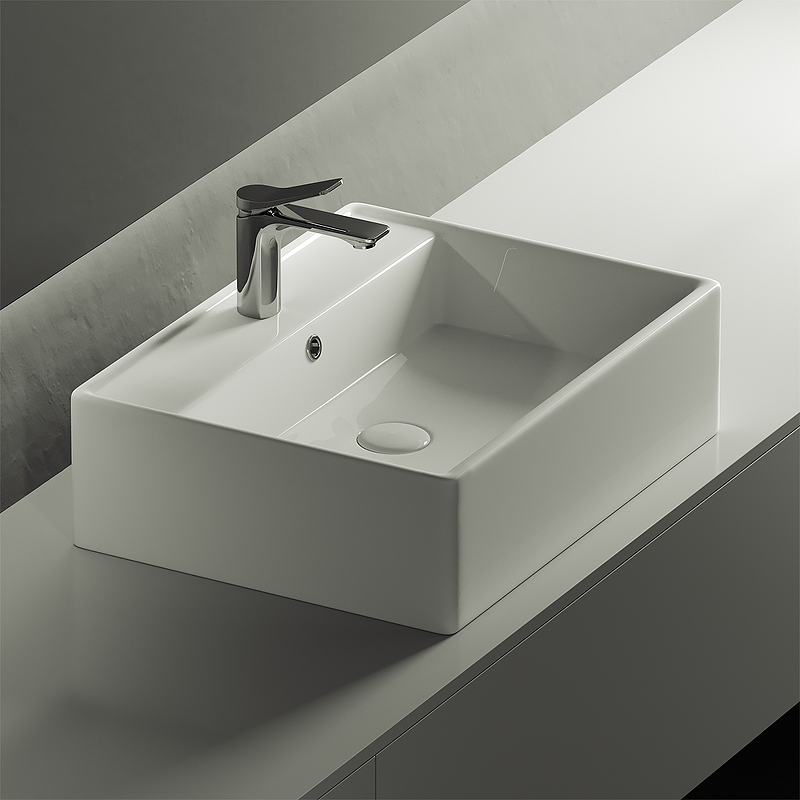 Раковина Ceramica Nova Element 59 CN6046 Белая от магазина ЛесКонПром.ру