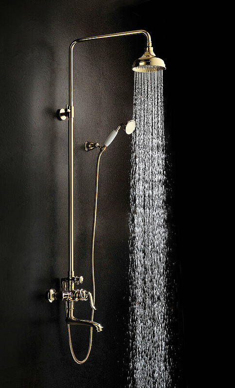 Душевая система Lemark Brava LM4762G Золото от магазина ЛесКонПром.ру