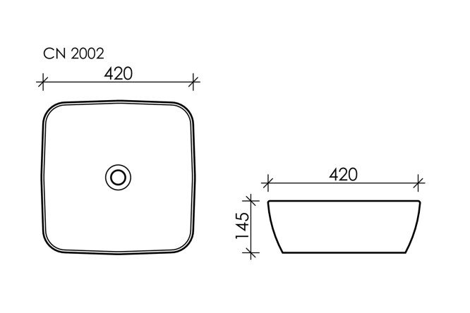 Умывальник накладной CERAMICA NOVA Form 80551285 от магазина ЛесКонПром.ру