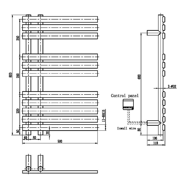 Электрический полотенцесушитель Boheme Venturo 723-MW Белый от магазина ЛесКонПром.ру