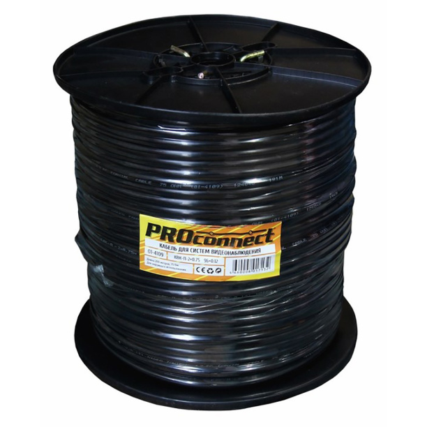 Кабель для видеонаблюдения PROconnect КВК-П-2 от магазина ЛесКонПром.ру