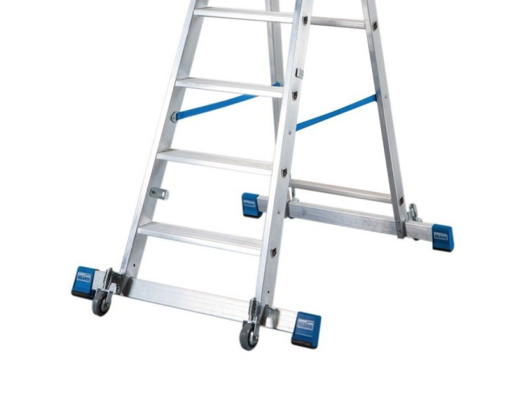 Стремянка алюминиевая Krause Stabilo с траверсой 12 ступеней (арт. 127365) от магазина ЛесКонПром.ру