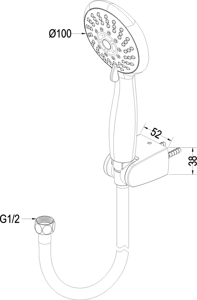 Душевой гарнитур Swedbe Harmony 5009 от магазина ЛесКонПром.ру