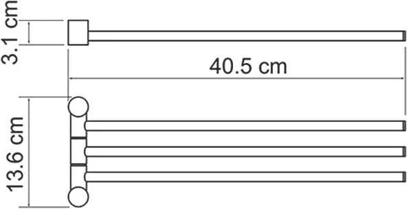 Полотенцедержатель Wasserkraft K-1033 от магазина ЛесКонПром.ру