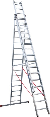 Лестница алюминиевая трехсекционная индустриальнаяНовая Высота 3x16 арт. 5230316 от магазина ЛесКонПром.ру