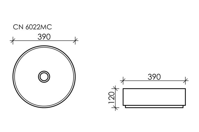 Умывальник накладной CERAMICA NOVA Element 80551237 от магазина ЛесКонПром.ру