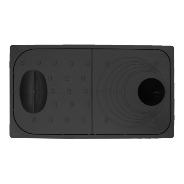 Ливнеприёмник под водосточную трубу Ecoteck черный от магазина ЛесКонПром.ру