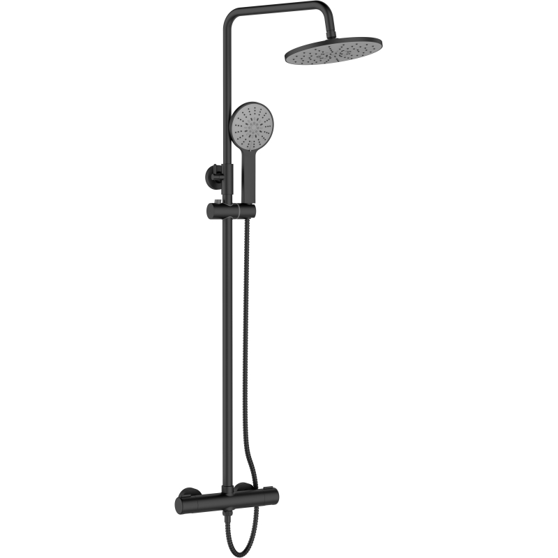 Душевая система Agger Thermo A2451244 Черная от магазина ЛесКонПром.ру