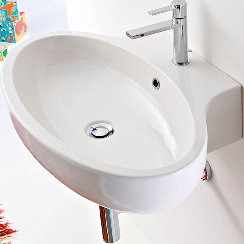 Раковина Scarabeo Planet 67 8109 Белая от магазина ЛесКонПром.ру