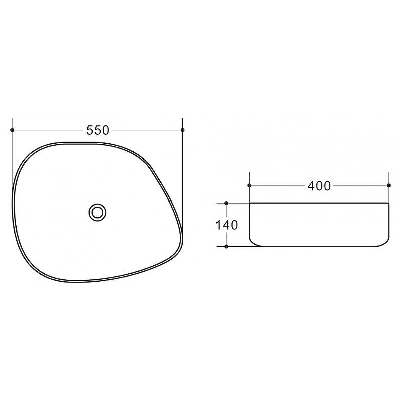 Раковина-чаша BelBagno 55 BB1435-NERO Черная от магазина ЛесКонПром.ру