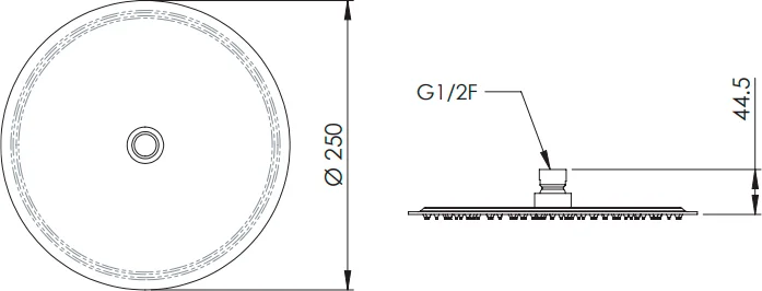 Верхний душ Remer SS357UFM25X от магазина ЛесКонПром.ру