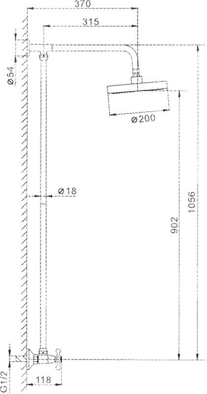 Душевая система Frap H08 F2308 Хром от магазина ЛесКонПром.ру