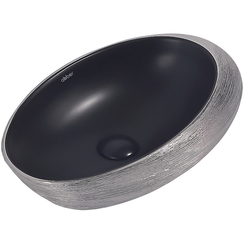 Раковина-чаша Abber Bequem 49 AC2107BS Черный матовый Серебро от магазина ЛесКонПром.ру