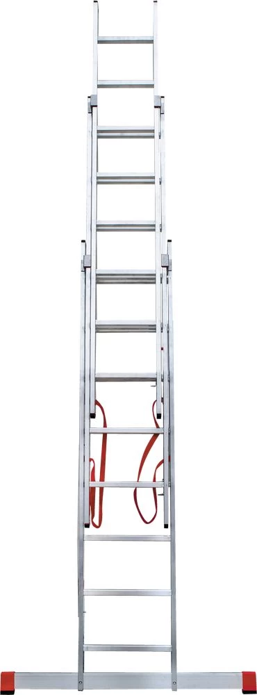 Лестница алюминиевая трехсекционная профессиональная Новая Высота 3x8 арт. 3230308 от магазина ЛесКонПром.ру