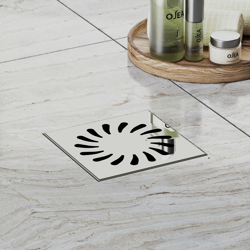 Душевой трап Paini 425XL с решеткой Хром от магазина ЛесКонПром.ру