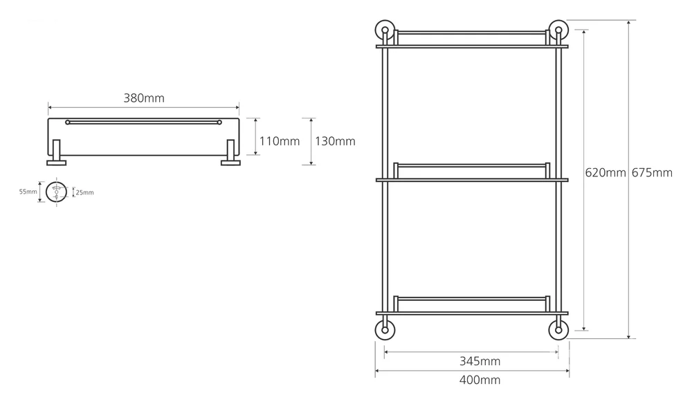 Полка Bemeta Omega 104202132 от магазина ЛесКонПром.ру