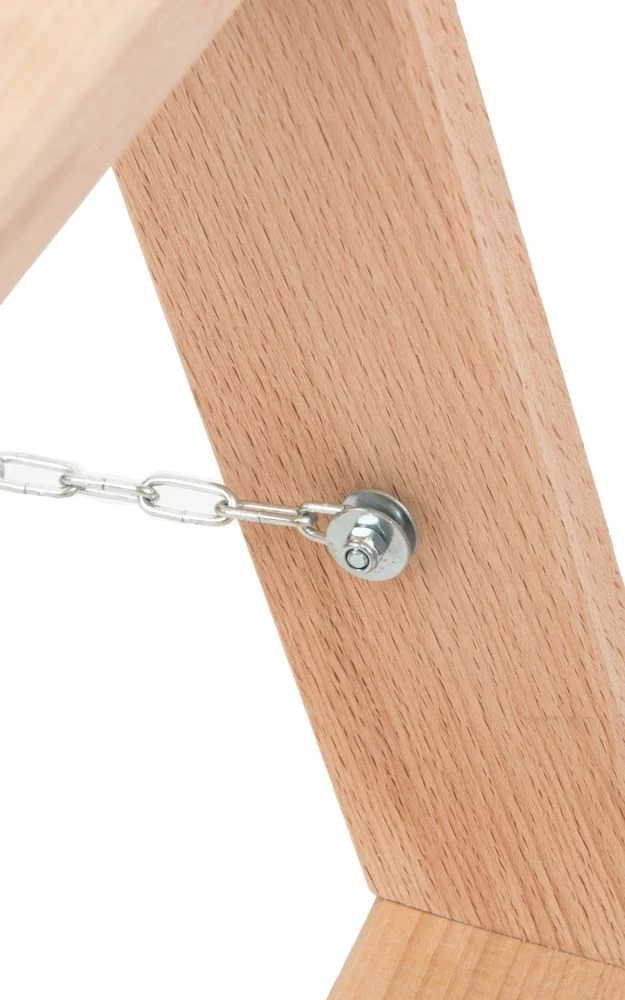 Стремянка двухсторонняя деревянная со ступенями и перекладинами Hoz-Block Альпинист 2х4 ступени (арт. СДДА-4) от магазина ЛесКонПром.ру