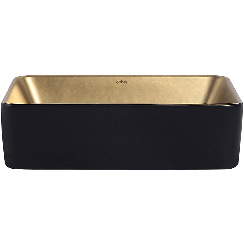 Раковина-чаша Abber Rechteck 49 AC2212BG Золото матовое Черная от магазина ЛесКонПром.ру