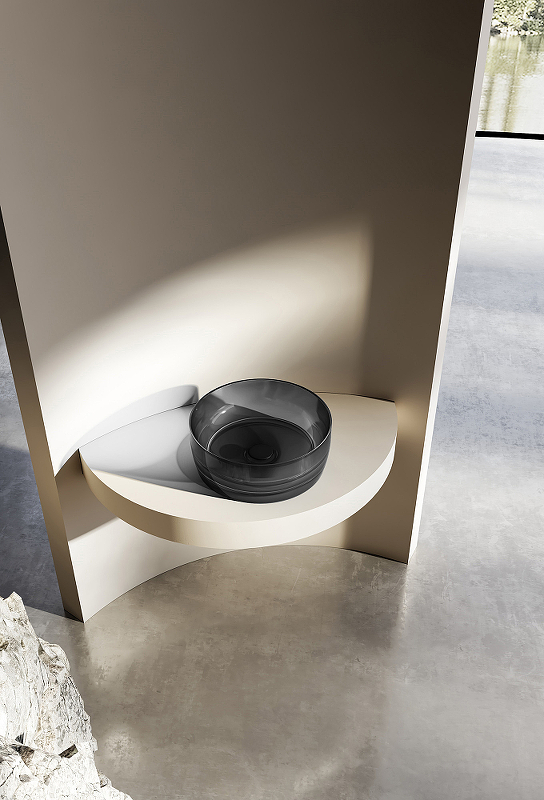 Раковина-чаша Abber Kristall 40 AT2804Onyx Черная от магазина ЛесКонПром.ру