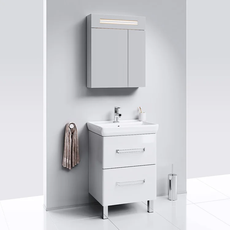 Зеркало-шкаф Aqwella Neo 60 с подсветкой от магазина ЛесКонПром.ру