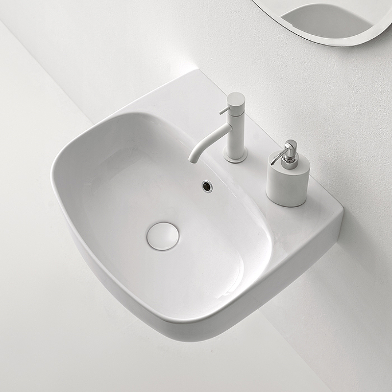 Раковина Kerasan Nolita 60 534101*1 Белая глянцевая от магазина ЛесКонПром.ру