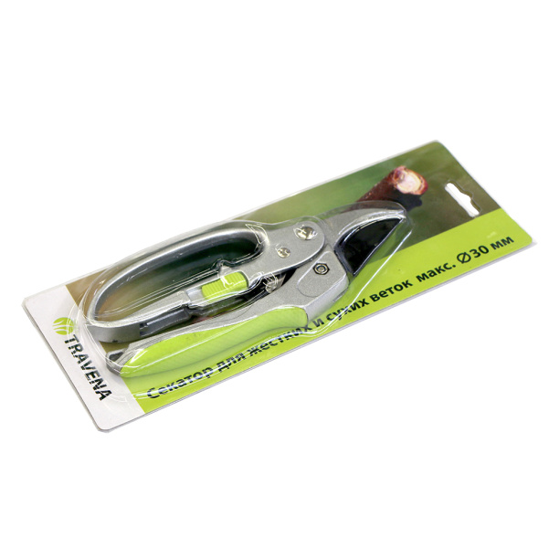 Секатор TRAVENA с храповым механизмом от магазина ЛесКонПром.ру