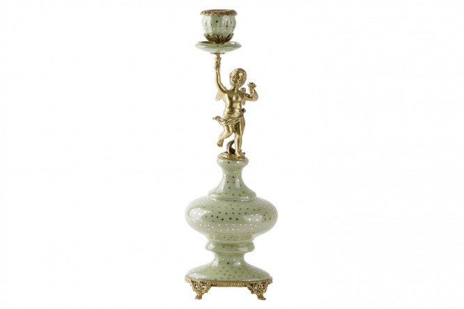 Подсвечник на 1 свечу Ангел 80450833 от магазина ЛесКонПром.ру