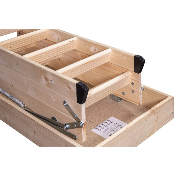 Лестница чердачная EUROLIGHT 600х1200х2800 мм от магазина ЛесКонПром.ру