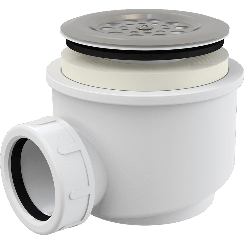 Сифон для душевого поддона Alcaplast A46-60 Сталь от магазина ЛесКонПром.ру