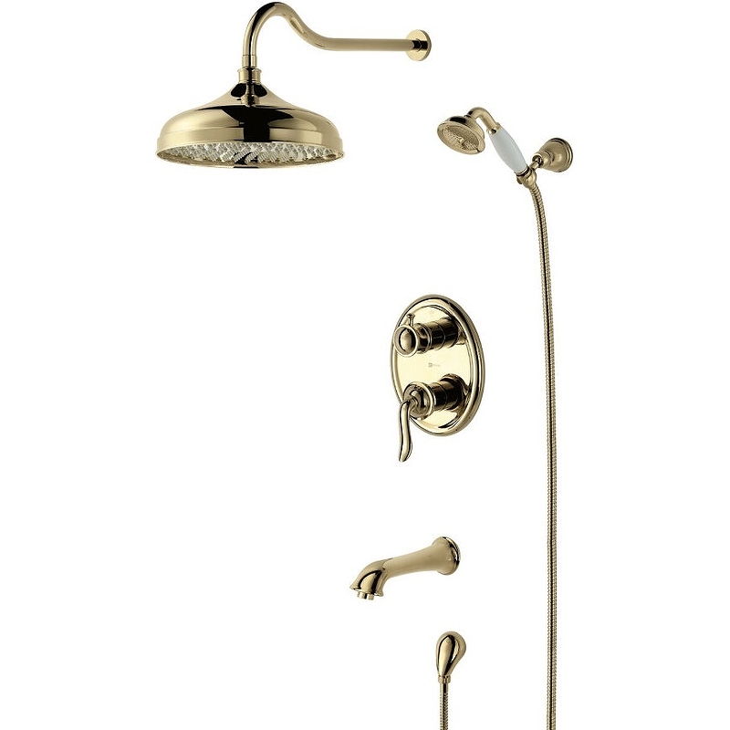 Душевая система Lemark Brava LM4722G Золото от магазина ЛесКонПром.ру