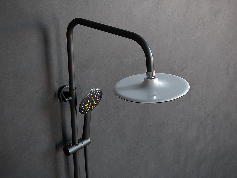 Душевая система Laguraty 17057 Черный от магазина ЛесКонПром.ру