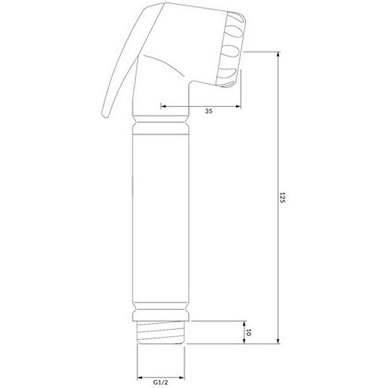 Гигиенический душ Omnires BIDETTA-RCR Хром от магазина ЛесКонПром.ру