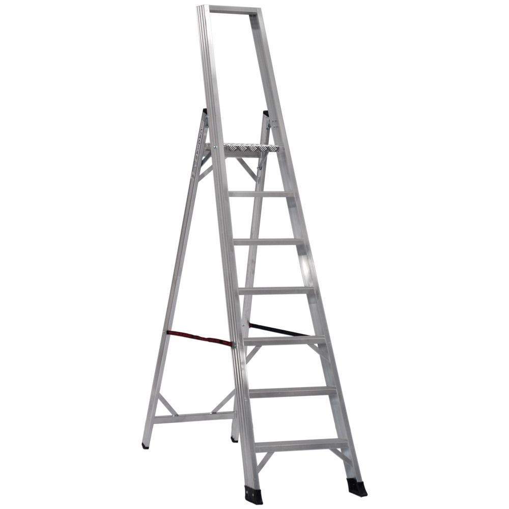Стремянка профессиональная алюминиевая Cagsan Alesta 7 ступеней (арт. REG6) от магазина ЛесКонПром.ру