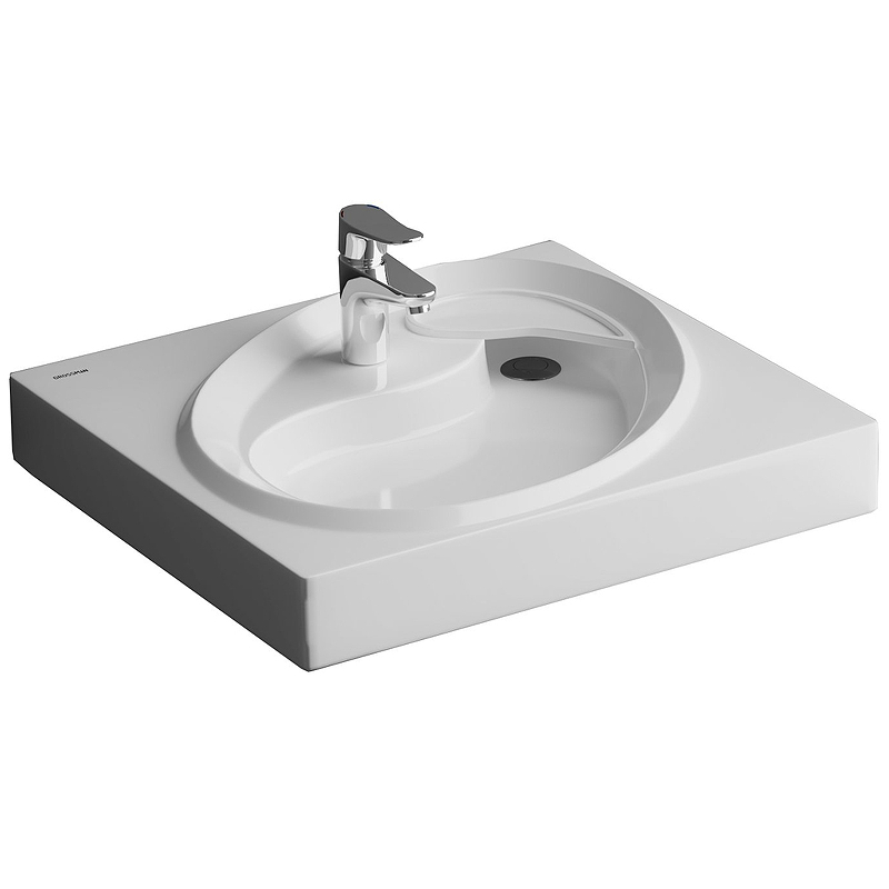 Раковина Grossman Alvaro 55 1605501 на стиральную машину Белая от магазина ЛесКонПром.ру