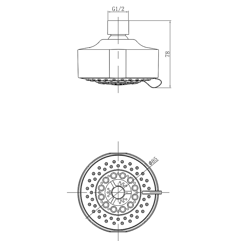 Верхний душ Lemark LM8041C Хром от магазина ЛесКонПром.ру