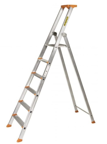 Стремянка алюминиевая профессиональная с полочкой Centaure 6 ступеней PRO 54 (арт.309206) от магазина ЛесКонПром.ру