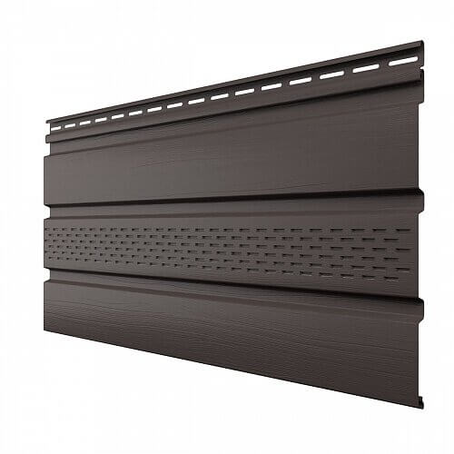 Софит ТЕХНОНИКОЛЬ частично перфорированный Пекан, 3 м от магазина ЛесКонПром.ру