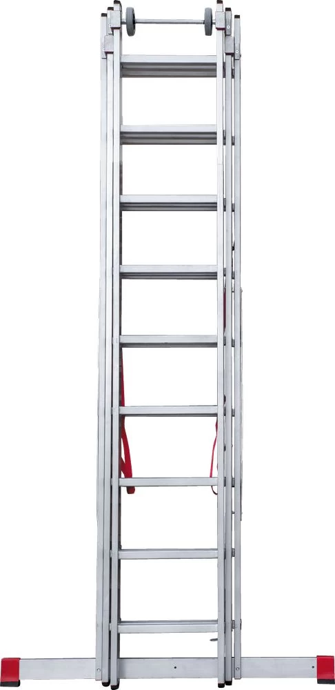 Лестница алюминиевая трехсекционная индустриальнаяНовая Высота 3x9 арт. 5230309 от магазина ЛесКонПром.ру