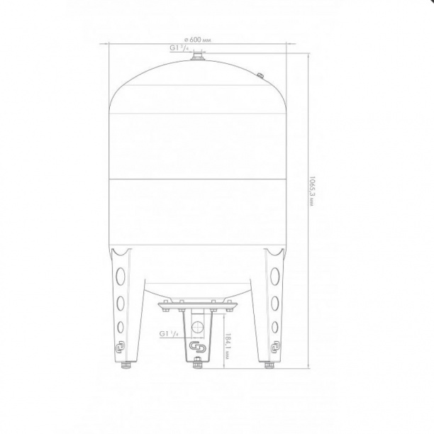 Гидроаккумулятор Джилекс ВПк 200 л вертикальный от магазина ЛесКонПром.ру