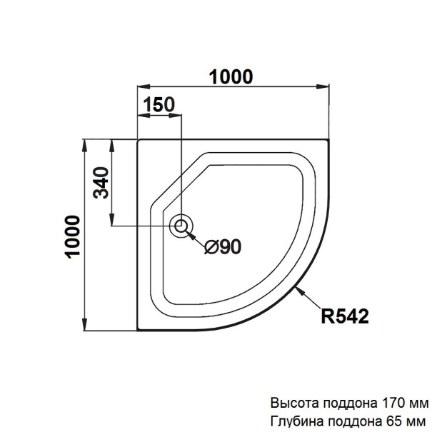 Уплотнитель для душевой кабины 8 мм напольный от магазина ЛесКонПром.ру
