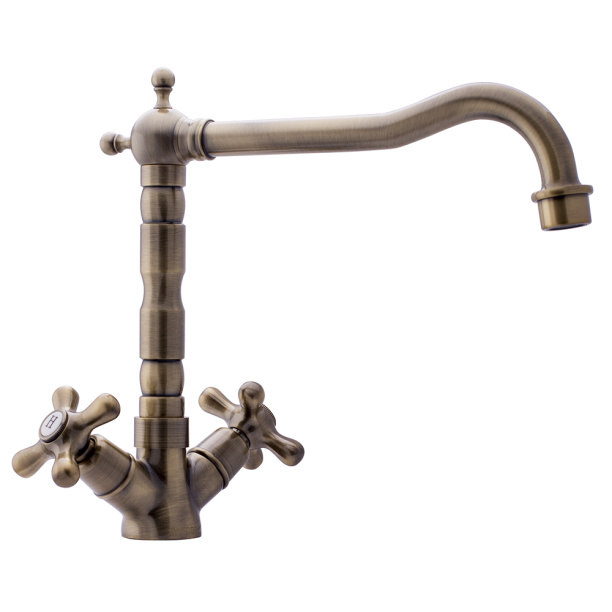 Смеситель для кухни SWEDBE Selene бронза от магазина ЛесКонПром.ру