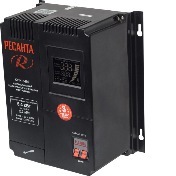 Стабилизатор настенный Ресанта 5,4 кВт от магазина ЛесКонПром.ру