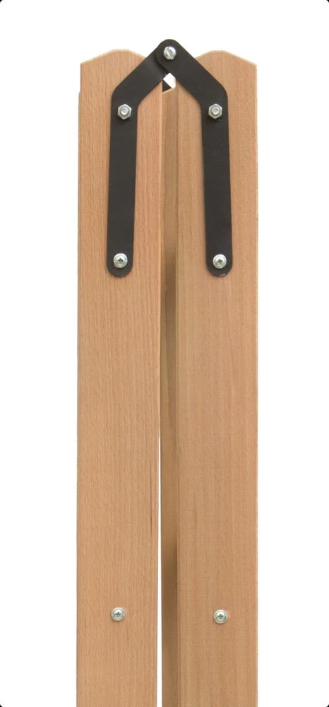 Стремянка двухсторонняя деревянная со ступенями и перекладинами Hoz-Block Альпинист 2х5 ступеней (арт. СДДА-5) от магазина ЛесКонПром.ру