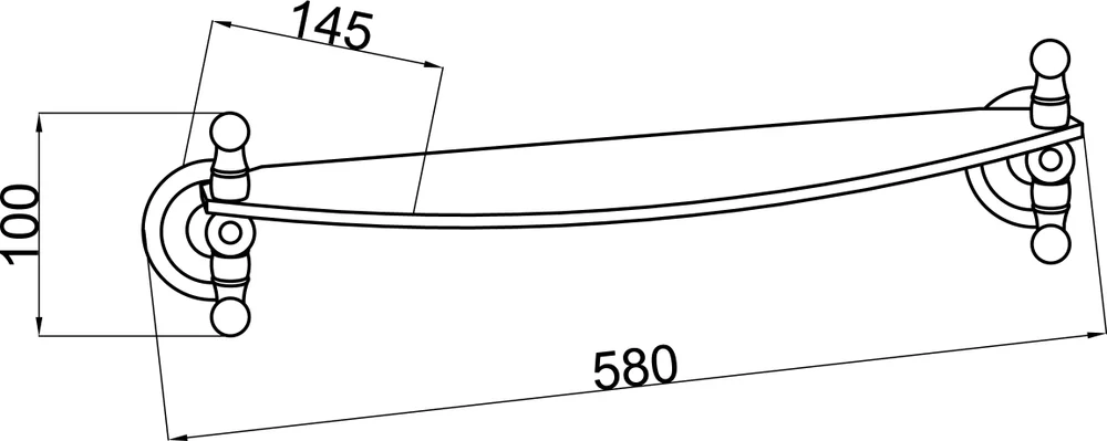 Полка Boheme Imperiale 10407 от магазина ЛесКонПром.ру
