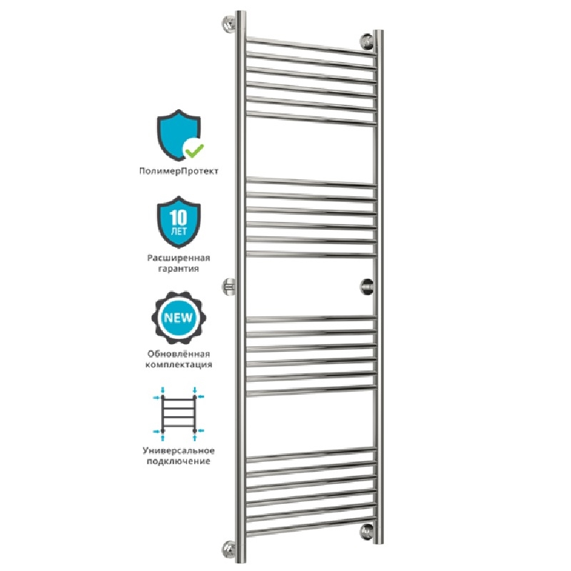 Водяной полотенцесушитель Сунержа Богема+ 1500х500 Хром от магазина ЛесКонПром.ру