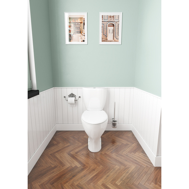 Унитаз-компакт Santeri Воротынский с сиденьем от магазина ЛесКонПром.ру