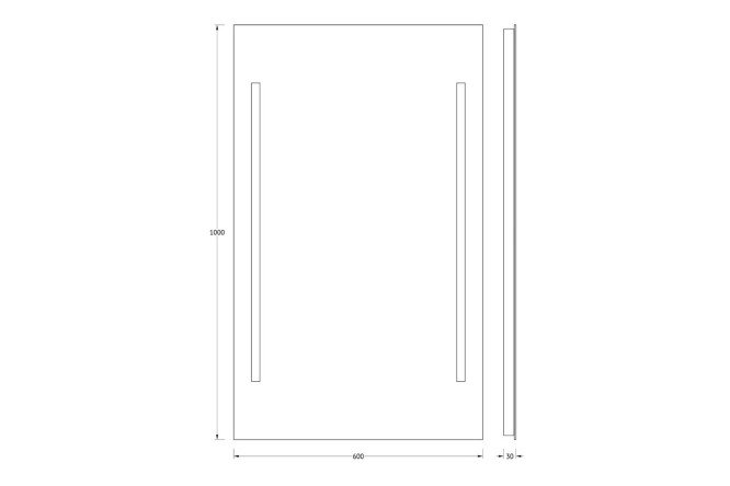 Зеркало EVOFORM Lumline 80372829 от магазина ЛесКонПром.ру