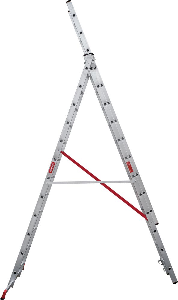 Лестница алюминиевая трехсекционная профессиональная Новая Высота 3x12 арт. 3230312 от магазина ЛесКонПром.ру